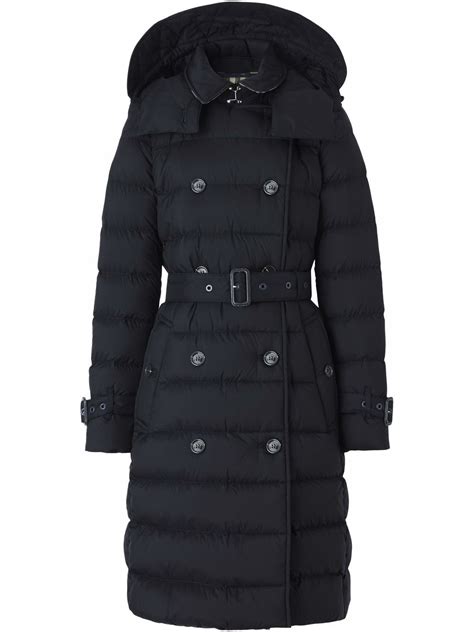 burberry detachable hood down filled coat|Burberry single breasted wool coat.